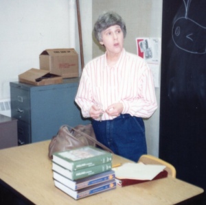 Mrs. Freedman in her classroom at C.B. West